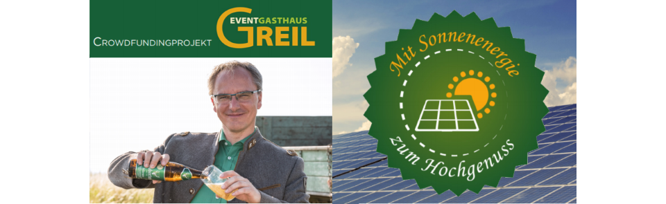 Crowdfundings: Mit Sonnenenergie zum Hochgenuss - Eventgasthaus Greil